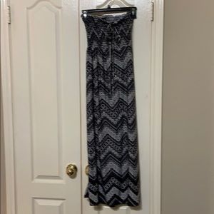 Portocruz strapless tube dress black/white S NWT